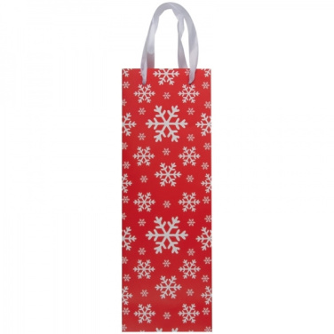 Logotrade promotional merchandise image of: Wine bag in Christmas design LAPLAND
