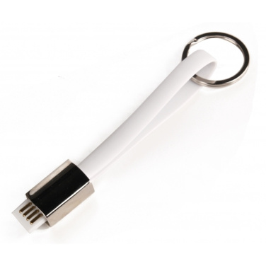 Logo trade promotional items picture of: Data transfer cable and keyring