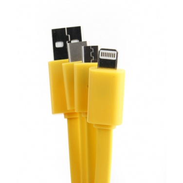 Logo trade promotional giveaway photo of: Personalized charging cable 3in1