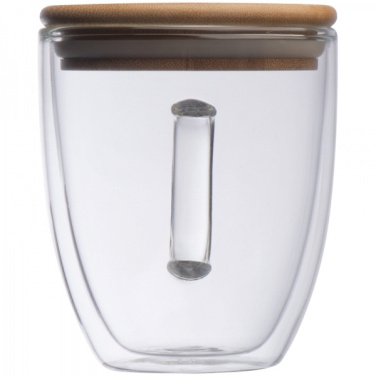 Logotrade business gift image of: Double-walled glass cup GERTHE 350 ml