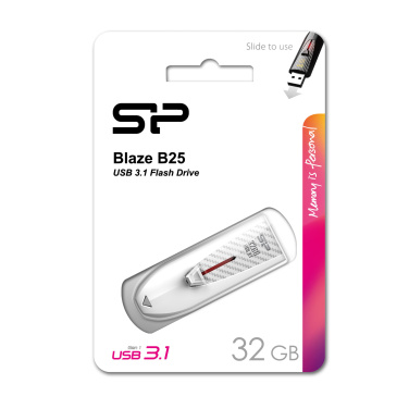 Logo trade promotional giveaway photo of: Pendrive Silicon Power Blaze B25 3.1
