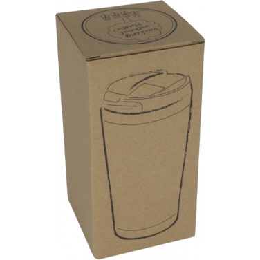 Logotrade corporate gifts photo of: Stainless steel mug BAMBOOGARDEN 400 ml
