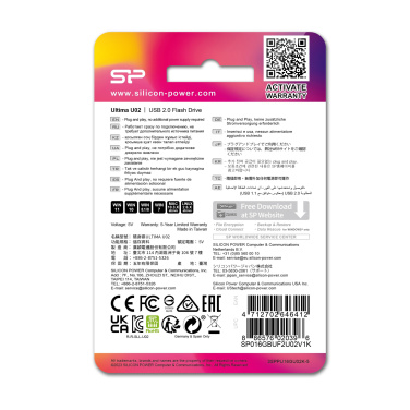 Logo trade corporate gifts image of: Pendrive Silicon Power Ultima U02 2.0