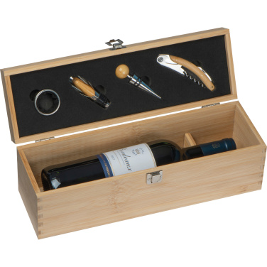 Logotrade business gift image of: Wooden wine box SAINT-ETIENNE