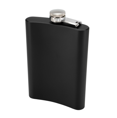 Logotrade promotional gift image of: Hip flask OLYMPOS Schwarzwolf