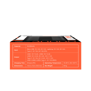 Logo trade corporate gift photo of: POWER BANK SILICON POWER QX55 30000 MAH