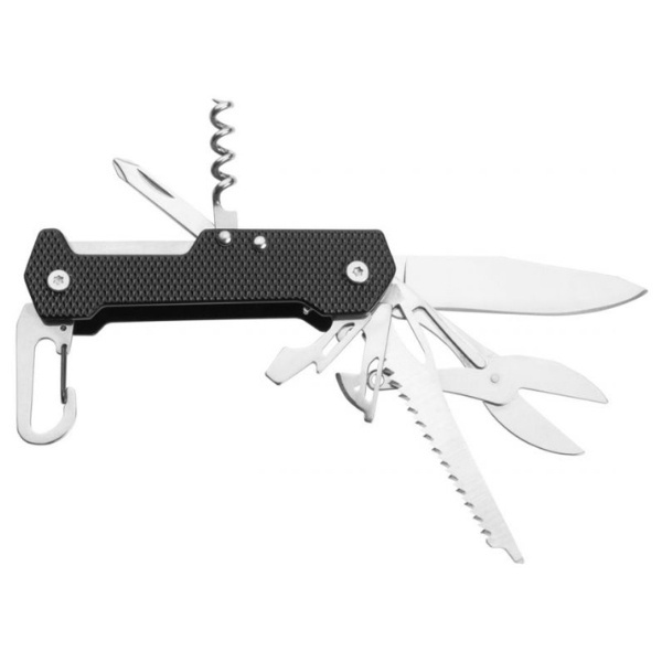 Logo trade promotional giveaways image of: Pocket knife NEMRUT Schwarzwolf
