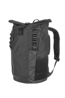Logotrade advertising products photo of: Rolltop backpack ELBERT Schwarzwolf