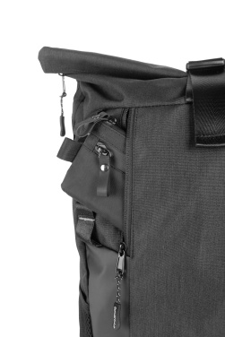 Logotrade business gifts photo of: Rolltop backpack ELBERT Schwarzwolf