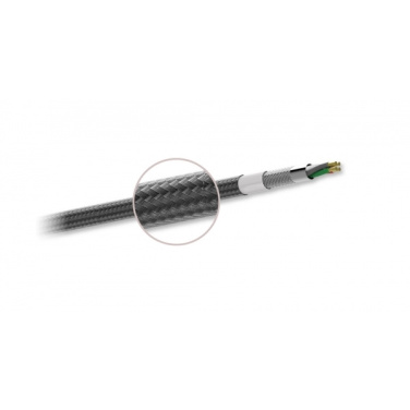 Logo trade promotional merchandise picture of: Nylon data transfer cable LK30 Type - C Quick Charge 3.0