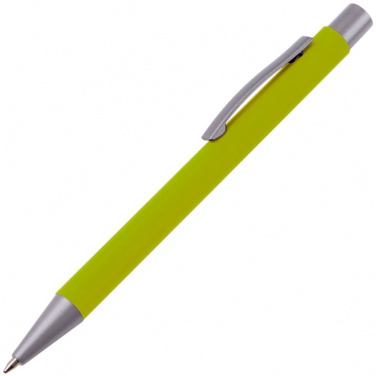 Logo trade promotional gift photo of: Metal ballpen soft touch ABU DHABI
