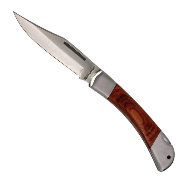 Logo trade promotional merchandise image of: Medium knife JAGUAR Schwarzwolf