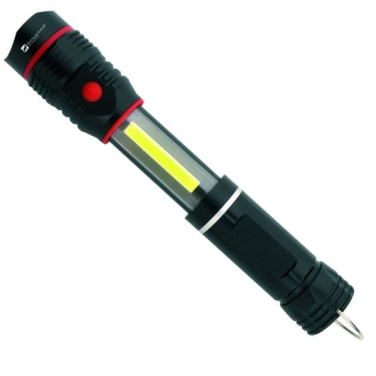 Logo trade promotional gifts picture of: Flashlight BIWA Schwarzwolf