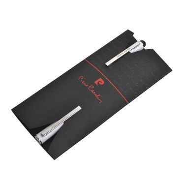 Logotrade promotional items photo of: Writing set ballpoint pen & roller soft touch CLAUDIE