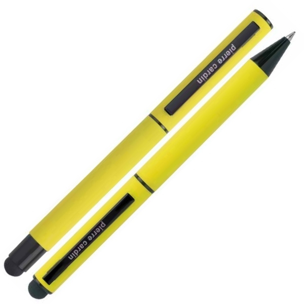 Logotrade promotional giveaway image of: Writing set touch pen, soft touch CELEBRATION Pierre Cardin