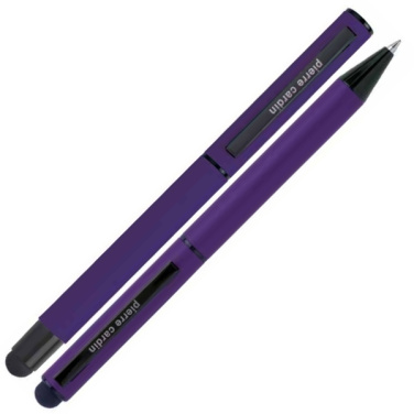 Logo trade promotional items image of: Writing set touch pen, soft touch CELEBRATION Pierre Cardin
