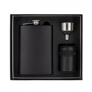 Logotrade promotional products photo of: Hip flask MADONIE Schwarzwolf