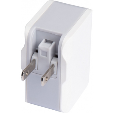 Logo trade promotional giveaways image of: Travel adapter ANTWERP