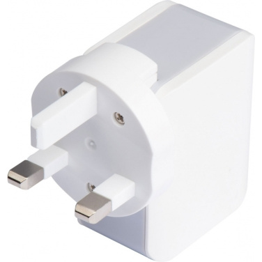 Logo trade promotional gifts image of: Travel adapter ANTWERP