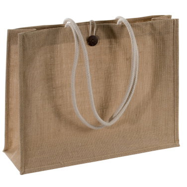 Logo trade promotional items image of: Jute bag KASTAMONU