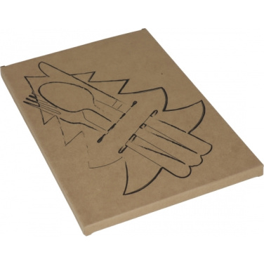 Logo trade promotional giveaway photo of: Cutlery pad in Christmas tree shape DUFFEL