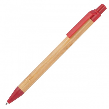 Logo trade promotional merchandise image of: Wheatstraw and bamboo ballpen HALLE