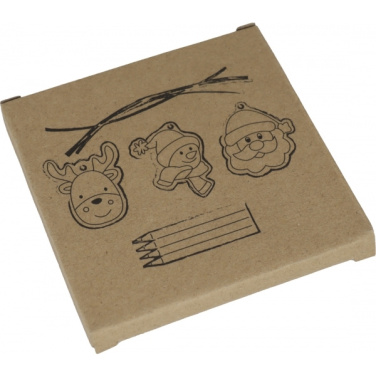 Logo trade promotional gifts image of: Christmas tree tag painting set DRESDEN