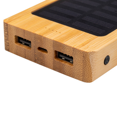 Logotrade promotional product picture of: Bamboo power bank BAKERSFIELD