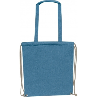 Logo trade promotional giveaway photo of: Recycled cotton bag ADDISON