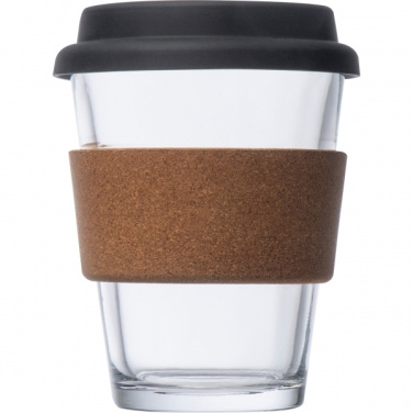 Logo trade promotional gift photo of: Glass drinking cup WROCŁAW 350ml