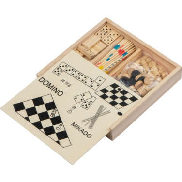 Logo trade advertising products picture of: Wooden game collection RIGA
