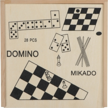 Logotrade advertising product picture of: Wooden game collection RIGA