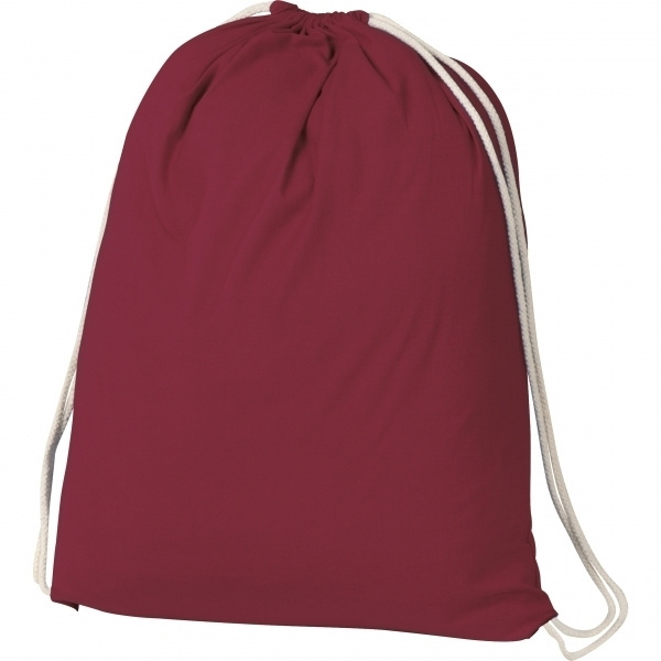 Logo trade promotional merchandise image of: Cotton gym bag BUDAPEST