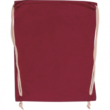 Logotrade promotional gift image of: Cotton gym bag CARLSBAD