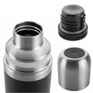 Logo trade promotional item photo of: Vacuum bottle DINARA Schwarzwolf