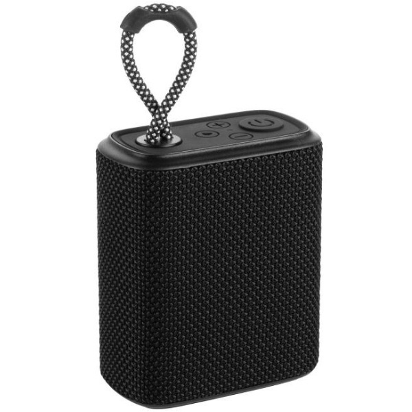 Logo trade promotional giveaways image of: Waterproof bluetooth speaker HARDEOL Schwarzwolf