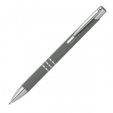 Logo trade promotional giveaways image of: Semi gel pen soft touch DUNMORE