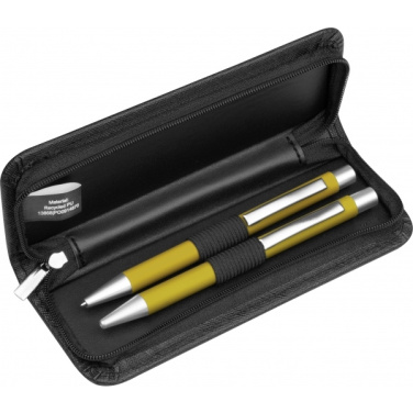 Logo trade corporate gifts image of: Writing set soft touch Uppsala