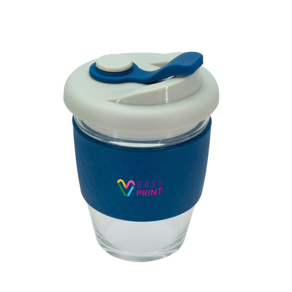 Logotrade promotional item picture of: Glass coffee cup 340 ml