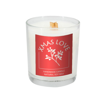 Logo trade business gifts image of: Soy candle 190g Christmas love