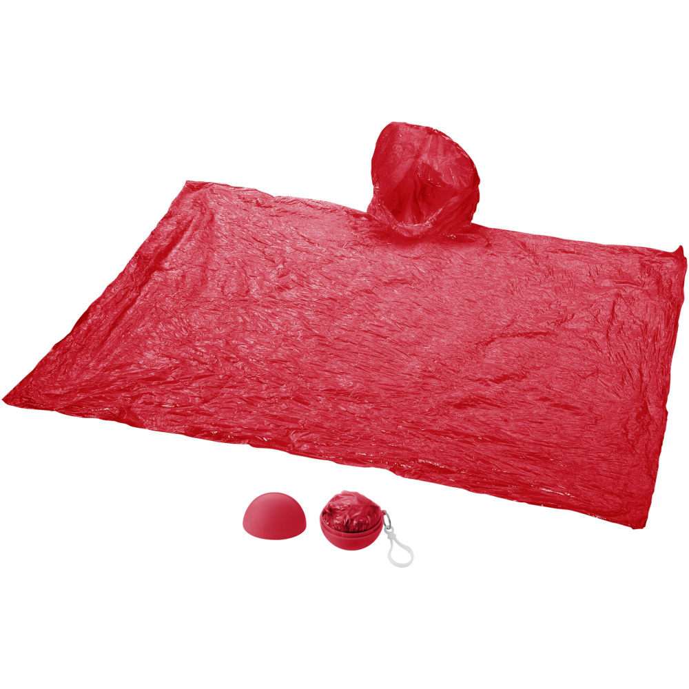 Logotrade promotional giveaways photo of: Xina rain poncho in storage ball with keychain