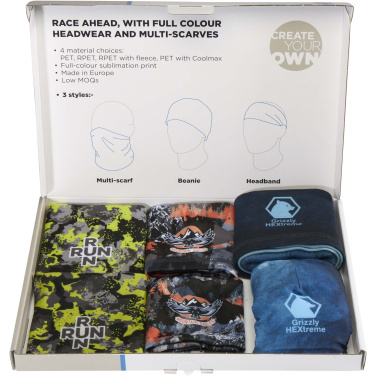 Logo trade corporate gifts picture of: Sublimation headwear sample box