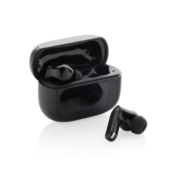 Logo trade promotional giveaways picture of: Airtune RCS recycled plastic ANC earbuds with touch screen