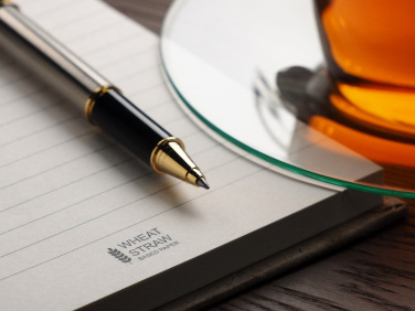Logo trade promotional merchandise photo of: Recycled Hemp Notebook 209734300