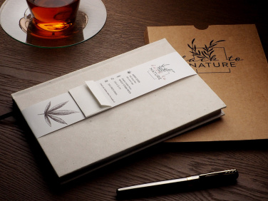 Logotrade promotional item picture of: Recycled Hemp Notebook 209734300
