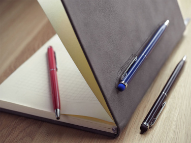 Logo trade business gifts image of: Magnetic notebook with a pen 124715100