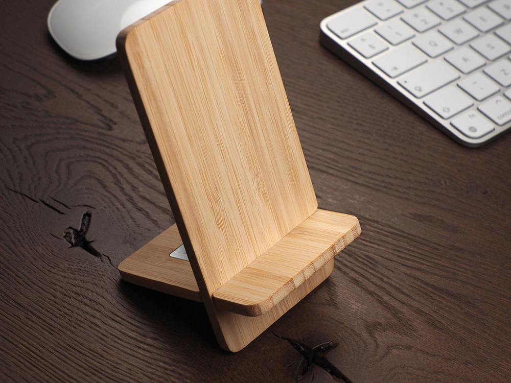 Logo trade promotional giveaways picture of: Wooden telephone stand 1834292