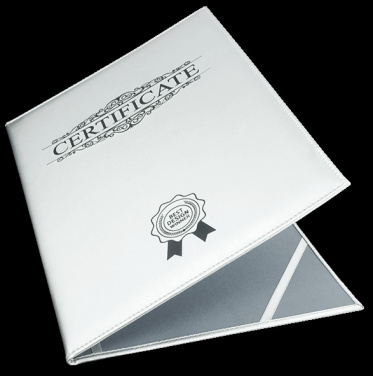 Logo trade promotional merchandise image of: Certificate cover 152119