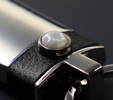 Logotrade promotional merchandise photo of: Moonstone Keyring 1295095