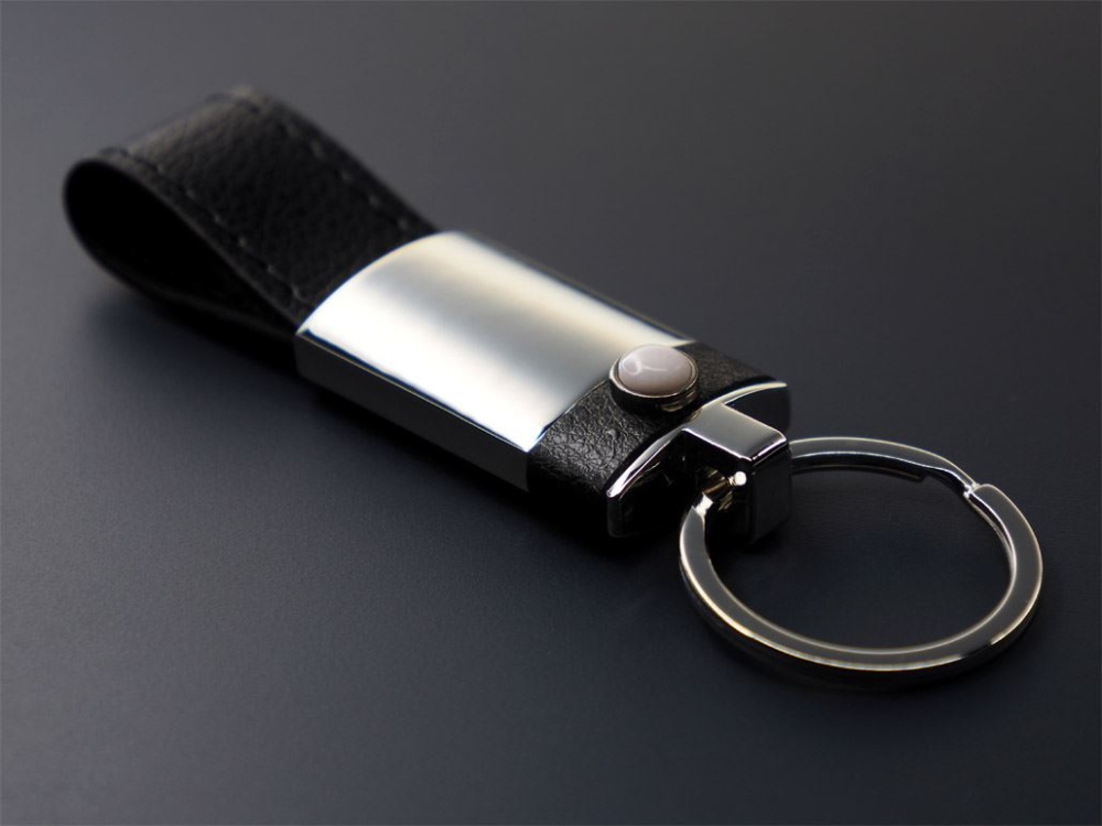 Logo trade promotional items image of: Opal stone Keyring 1294095